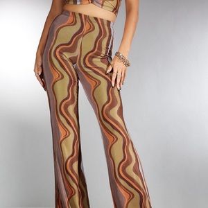 Motel Rocks Mesh Flare Pants